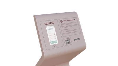Close-up of in-context Zeam ticket UI draft